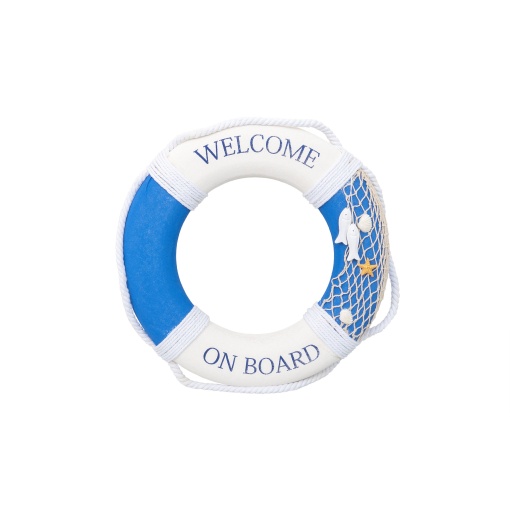 Colac decorativ vapor Zilan, albastru, diametru 40cm, grosime 6cm, 1.2kg, 40x40x6 cm, ZTS8042