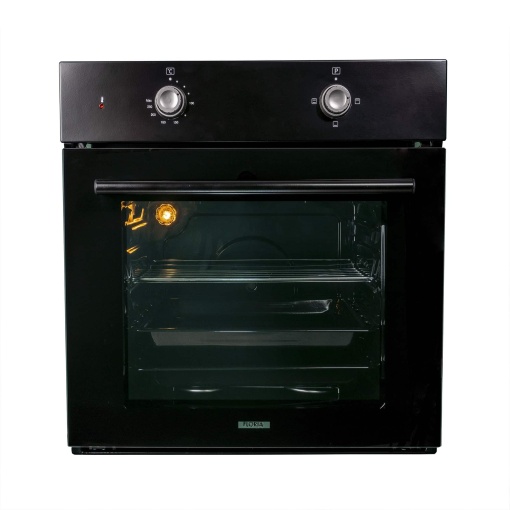 Cuptor incorporabil Floria, 51L, negru, temperatura reglabila, 3 metode de incalzire, sticla, 58x60x57 cm, ZLN1857