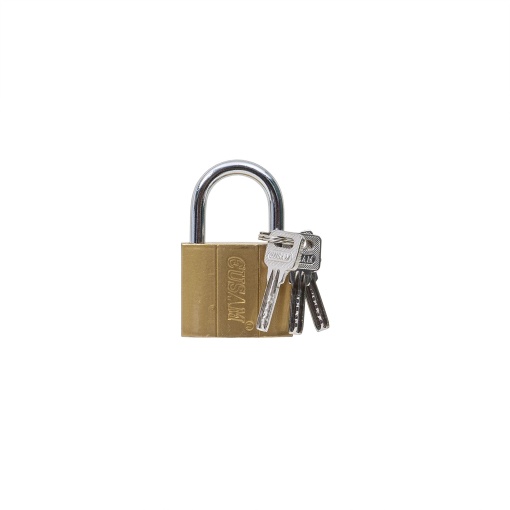 Lacat auriu Zilan 50mm, 5x4x3 cm, 1kg, cu 3 chei, 4618