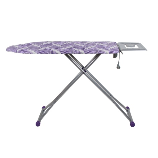 Masa de calcat Zilan cu cadrul metalic, priza, 114x38x107 cm, detasabila, multicolor, ZLN4535
