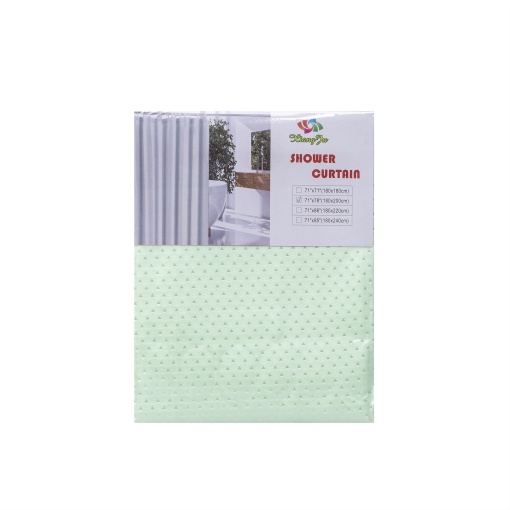 Perdea dus Zilan, poliester, 180x200 cm, verde, 12 carlige, CC9833_3