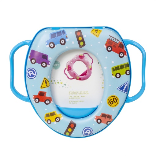 Reductor WC Zilan pentru baieti, cu manere, burete moale, 30x28 cm, ZTS9103