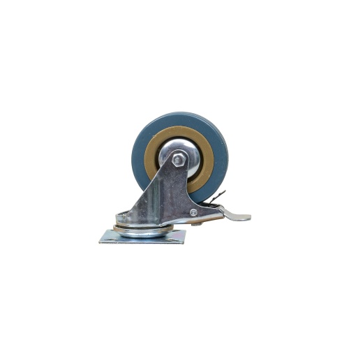 Roata mobila Zilan pivotanta cu frana, diametru 3 inchi, lungime 6.5cm, latime 6.5cm, ZTS8124