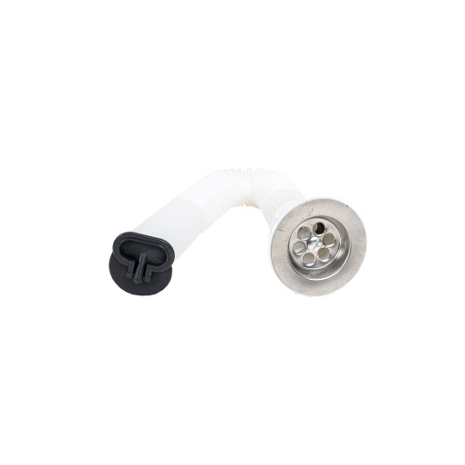 Sifon scurgere Zilan, plastic, alb, lungime 34-80 cm, diametru 7 cm, ZTS8386