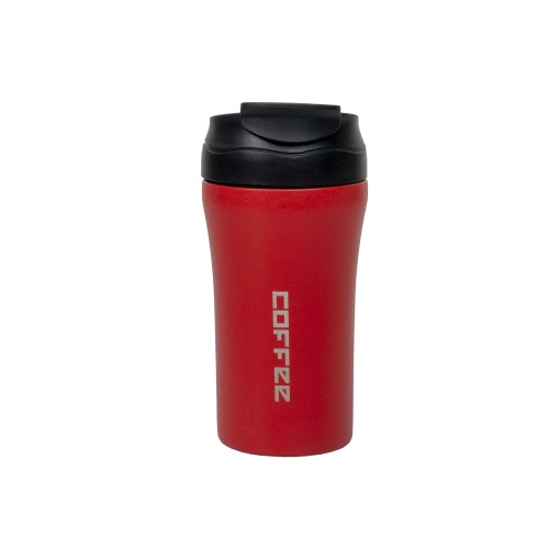 Termos Zilan inox 400ml, inchidere ermetica cu pai, rosu, 15x7x17.5 cm, ZTS8439_2