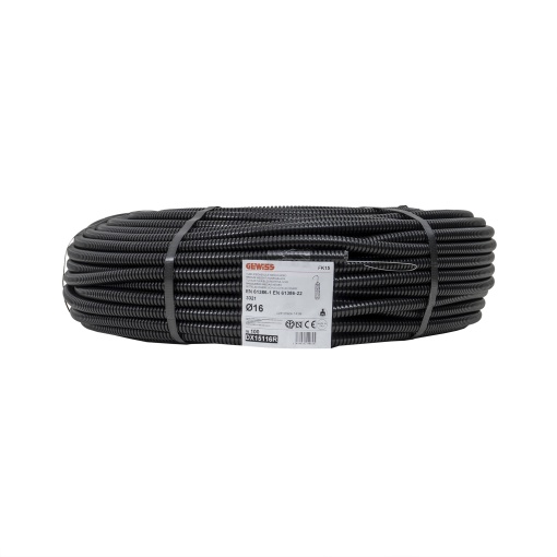 Tub flexibil Gewiss, 16mm, lungime 100ml, protectie cabluri, 57x57x13 cm, 5kg, DX15116R