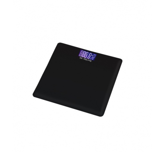 Cantar electronic persoane Floria, maxim 180kg, sticla securizata, negru, 26x26 cm, ZLN1971