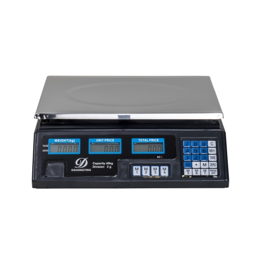 Cantar electronic Zilan 40 kg, platforma inox, acumulator 6v, afisaj LCD, 38x13x36 cm, EXT9922
