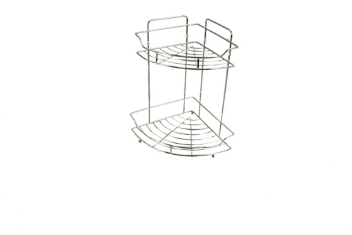 Coltar baie Zilan, inox, 2 polite, forma evantai, stabilitate, spatiu de depozitare, 60x40x80 cm, ZLN7945