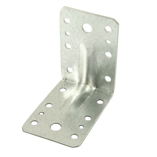 Coltar metalic Zilan, 90x90x65 mm, nervurat, pentru lemn, cod 90X90X65