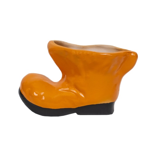 Decoratiune gradina Zilan bocanc ceramica cu suport flori, inaltime 10cm, lungime 18cm, EXT6210