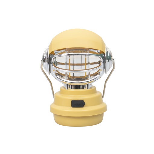 Felinar Zilan model robotel, 20x12x14 cm, 3 moduri de intensitate a luminii, incarcare USB, galben, ZTS8214