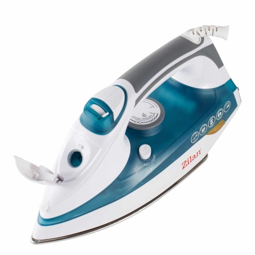 Fier de calcat Zilan, putere 2200W, inox, talpa 13cm, rezervor 380ml, cablu 1.8m, functie anticalcar / autocuratare, ZLN8441