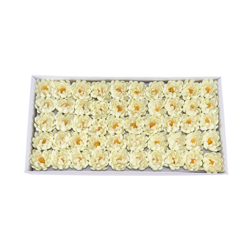 Flori din sapun Love, nufar crem, 50 buc/set, 7 cm, CD4083-Crem