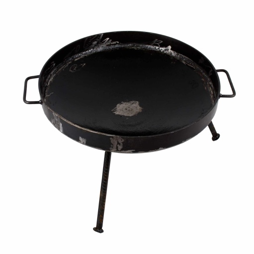 Gratar disc Z-tools, 51 cm diametru, 51x51x27 cm, mobil, otel, dublu maner, margine non-scurgere, 10 Kg, EXT5718