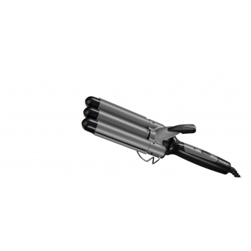 Ondulator de par ceramic Floria, 3 cilindri 25mm, putere 98W, temperatura maxima 200°C, 11x10x35 cm, ZLN9419