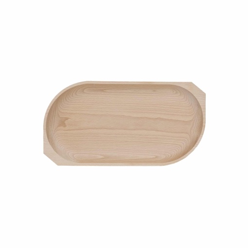 Platou din lemn natural de fag Zilan, pentru servire fripturi si aperitive, atmosfera rustica, dimensiuni nedefinite, cod EXT6174