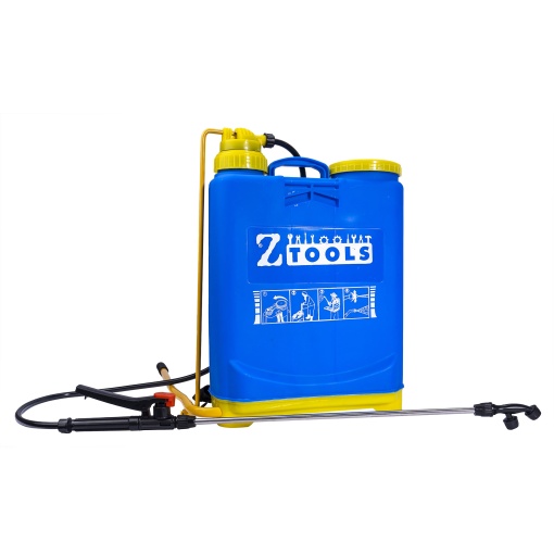 Pompa de stropit Z-tools, 16L, albastru/galben, plastic, 36x19x52 cm, 2.4 kg, ZLN2707
