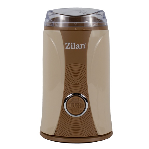 Rasnita universala electrica Zilan, putere 150W, capacitate 50g, carcasa plastic, lama otel inoxidabil, bej/maro, 15x10x10 cm, ZLN7986