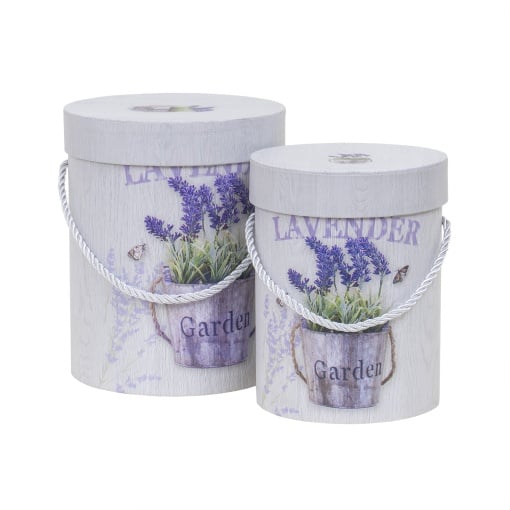 Set 2 cutii cilindrice Zilan, dimensiuni 17.5x14.5 cm, 15.5x12 cm, pentru decoratiuni, cadouri, bijuterii, CD4424_3