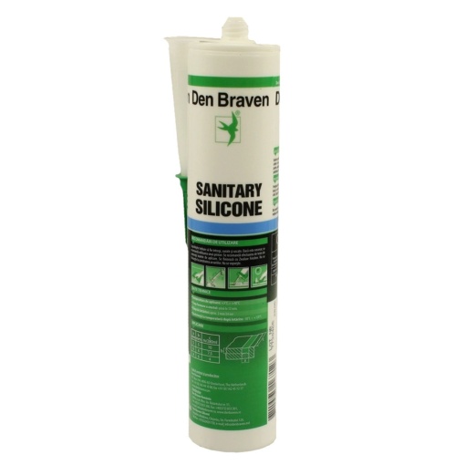 Silicon sanitar Den Braven, transparent, 280ml, rezistent, pentru bucatarii si bai, D12002212