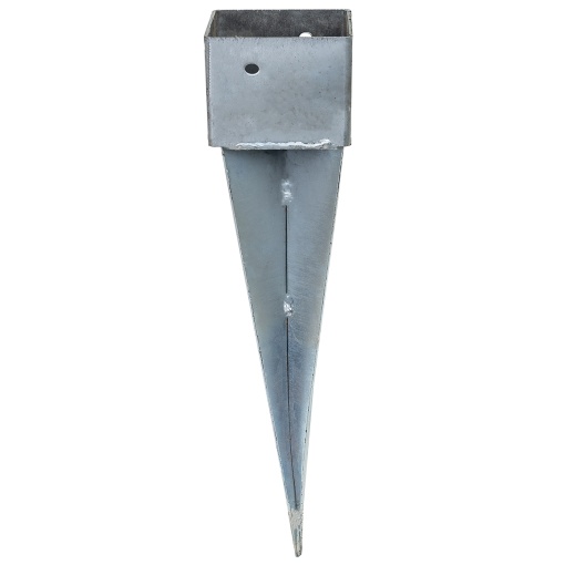 Suport stalp metalic Zilan, 100x100mm, lungime 49cm, fara cap, ZTS5508