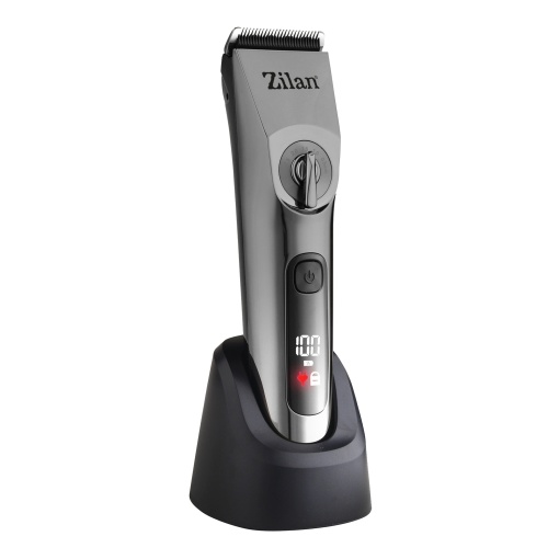 Aparat de tuns electric Zilan 8 in 1, reincarcabil, cu protectie IPX6, incarcare rapida, utilizare cu fir si fara fir, ecran LED, dimensiuni de ras 3/4-6/7-9/10-12/16-18/22-14/28-30mm, 21x22x8 cm, 2kg, ZLN8702