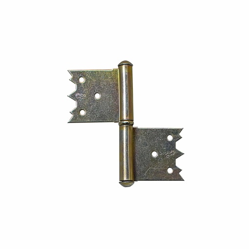 Balama ingropata Feroneria, zincat, utilizare tamplarie lemn, dimensiuni 79.5x76 mm, EXT211013ZI