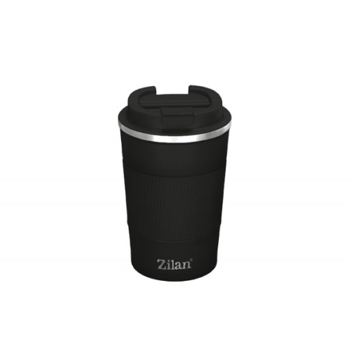 Cana de cafea termos Zilan, inox, capacitate 510ml, pereti dubli, negru, 17.5cm, ZLN9922