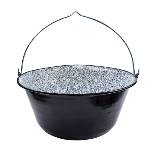Ceaun Z-tools, 40L, din otel emailat, negru, 26.5cm inaltime, 61.5cm diametru, fara capac, toate sursele de caldura, EXT7246