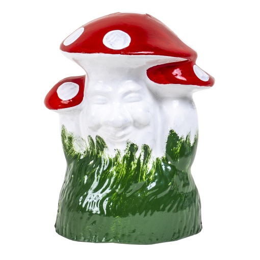 Ciuperca decorativa pentru gradina Zilan, ceramica, 21x21x27 cm, EXT10221