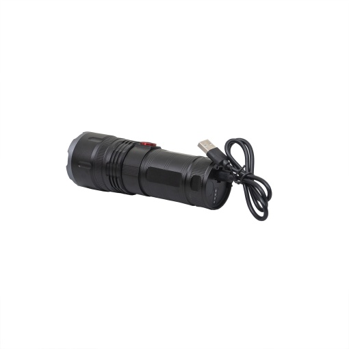 Lanterna de mana LED Z-TOOLS, 5 moduri de intensitate, incarcare USB, lungime maxima 18.5cm, lungime minima 15.5cm, diametru 5.5cm, ZTS8231