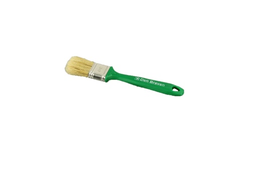 Pensula vopsit Den Braven 30 mm, par natural, lungime fire 45 mm, suport plastic verde, cod DDB30P