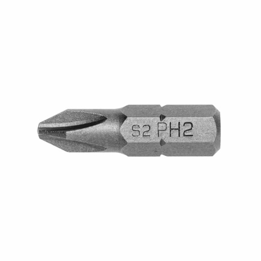 Set 10 bucati bit-uri pentru surubelnita Zilan, PH2, 25mm, otel S2, hexagonal 1/4", rezistent la deformare, HT1S304