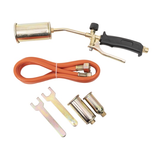 Set arzator Zilan, 3 capete 30mm+40mm+55mm, 1.5m furtun, cheie Z-TOOLS, ZTS8862