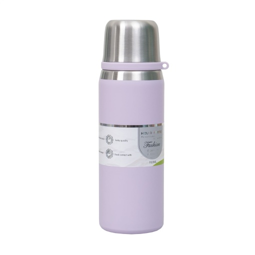 Termos Zilan inox 700ml, capac inox, mov, inaltime 25cm, diametru 7.5cm, ZTS8442_1