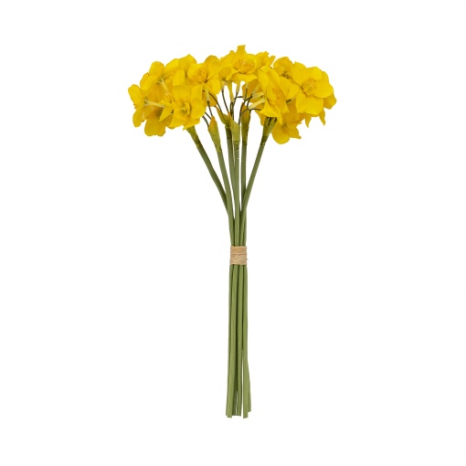 Buchet flori Zilan, 6 narcise, aspect natural, inaltime 40cm, SL062_galben