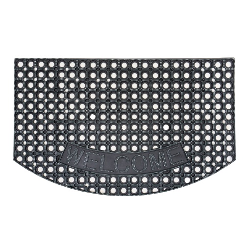 Covor de intrare din cauciuc Zilan, 79x49x1.5 cm, negru, interior, CC9995