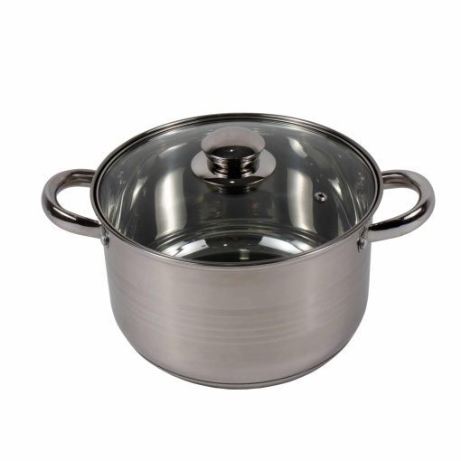 Cratita inox Floria, capacitate 4L, 22x14 cm, baza trei straturi, maner gol, compatibila inductie, ZLN4052