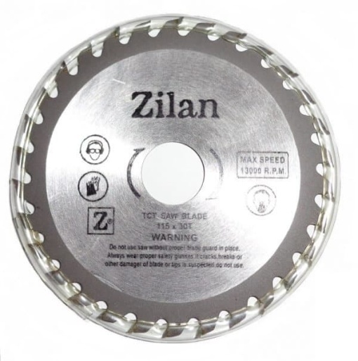 Disc debitat lemn Zilan 115 mm, diametru gaura 22,2 mm, 30 dinti, viteza max. 13000 rot/min, ZLN0888