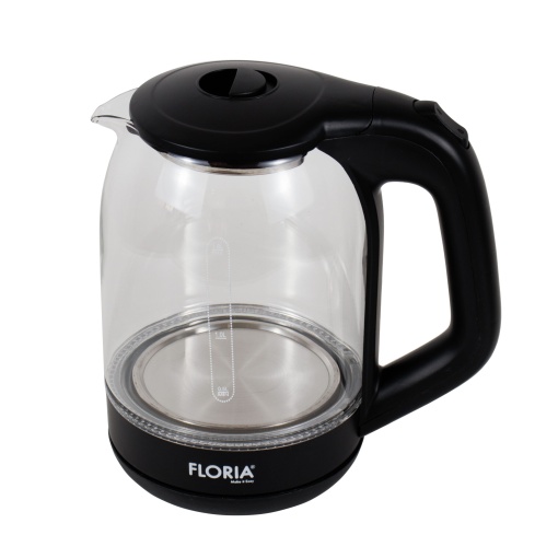 Fierbator electric Zilan, 1.8L, rotire 360 grade, indicator nivel apa, 2200W, plastic, sticla, 1kg, ZLN3505