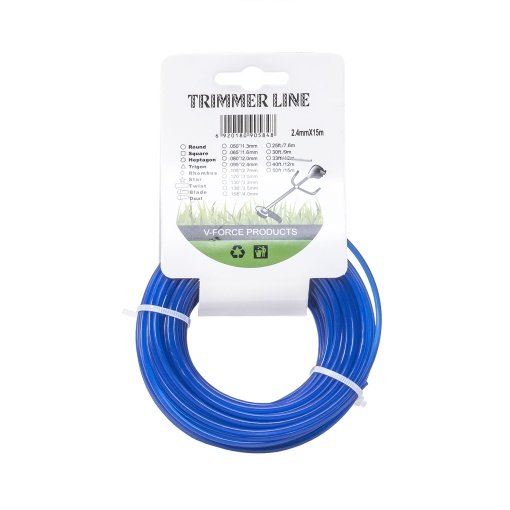 Fir trimmer Zilan 2.4mm x 15m, pentru taieri pe gazon, langa arbori, vegetatie rezistenta scazuta, 98612