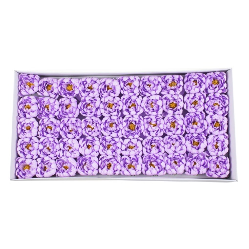 Flori din sapun Love, 50 buc/set, lila, 7 cm, pachet CD4083-8