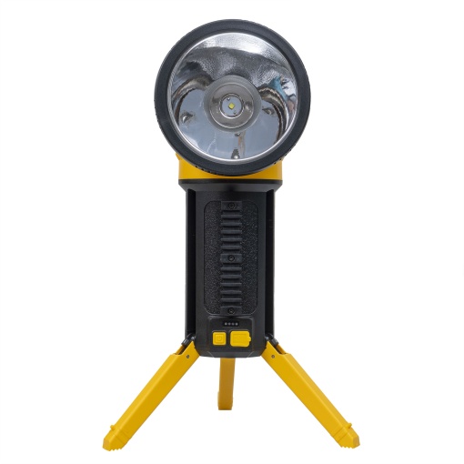 Lanterna proiector Zilan, 5 moduri de iluminat, suport trepied, incarcare USB, 34.5x15x15 cm, ZTS8199