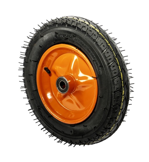 Roata Z-tools roaba, cauciuc, negru/portocaliu, 100Kg, 26x26x10 cm, ZLN7160