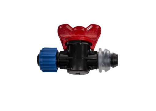 Robinet Zilan pentru furtunuri gradinarit, plastic, negru/rosu/albastru, 9x2.5x5 cm, ZTS5510