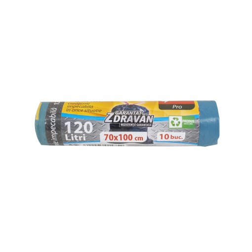 Saci menajeri Zilan cu snur, 120L, 70x100cm, 10buc, EXT10541
