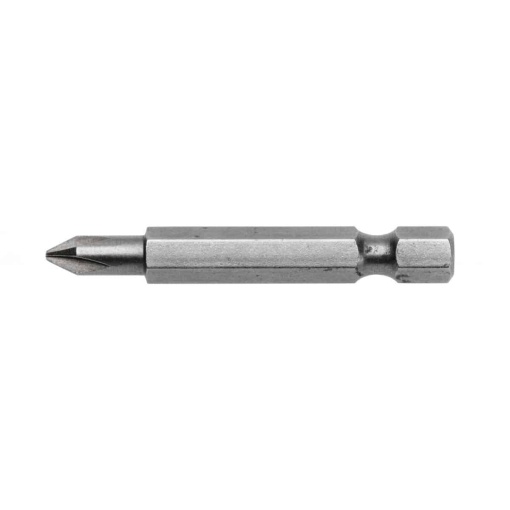 Set 5 biti PH2 50mm HOGERT, oțel S2, hexagonal 1/4", rezistent la deformare, cod HT1S313