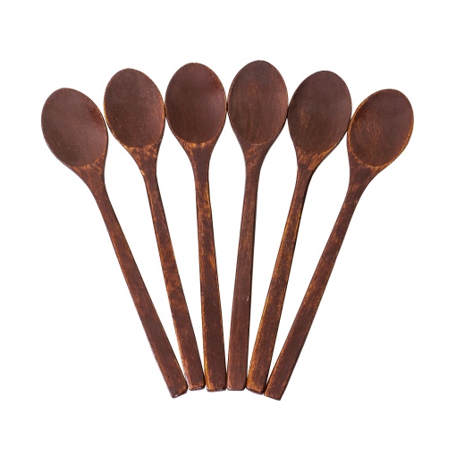 Set 6 bucati linguri din lemn de bambus Zilan, 23 cm, ecologice, finisate cu lac protector, DSY1162_maro