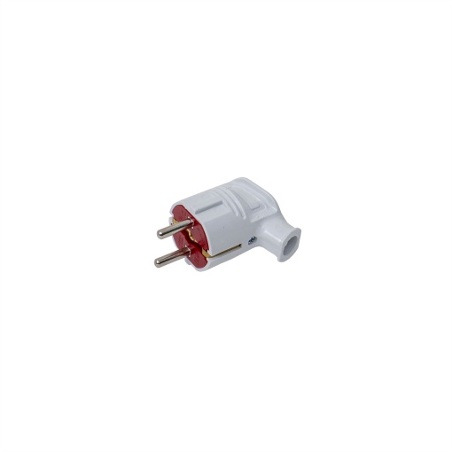 Stecher din plastic Zilan, 16A, 250V, alb, cod EXT300-000-704